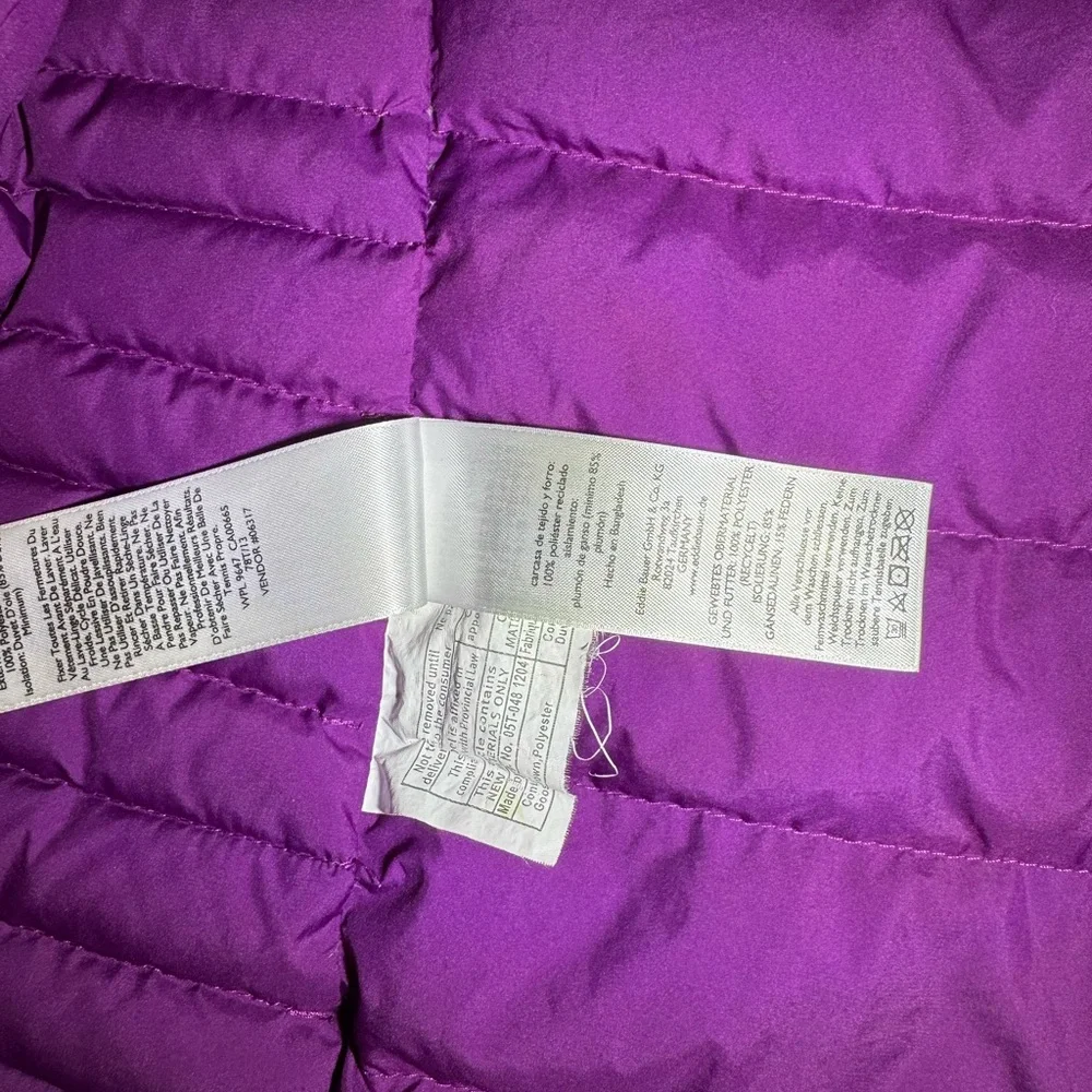 Eddie Bauer Purple Puffer Jacket - Picture 7 of 7